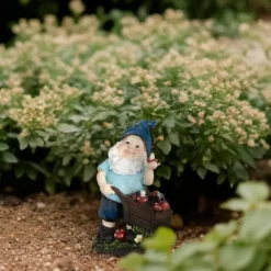 Havefigur Nisse, 14,5x10,5x7 cm, Flerfarvet