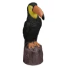 Havefigur, Tukanfugl, 35x10x19 cm, Sort