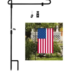 Haveflagstativ Haveflagstangholder Banner Flagpole til udendørs gårdhave Græsplæne Have