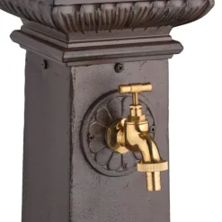 Havefontæne, 100x44.5x38 cm, Brun