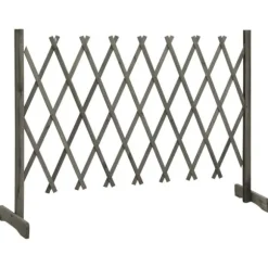 Havehegn - Living espalier til haven 150x80 cm massivt fyrretræ grå
