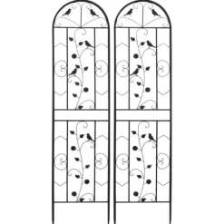 Havehegnen Espalierhegn, Metal Konstruktion, Anti-Rust Belægning, Sort