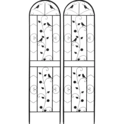 Havehegnen Espalierhegn, Metal Konstruktion, Anti-Rust Belægning, Sort