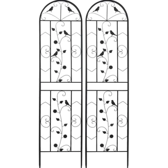 Havehegnen Espalierhegn, Metal Konstruktion, Anti-Rust Belægning, Sort