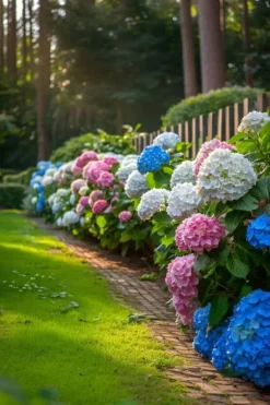 Havehortensia - Sæt med 6 - Hydrangea macrophylla - Højde 25-40cm - ⌀9cm
