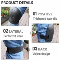Haveknæbeskyttere til mænd og kvinder, lette vandtætte skumknæbeskyttere med justerbare velcrostropper for nem havebrug - perfekt til kvinder (sort) | CDON