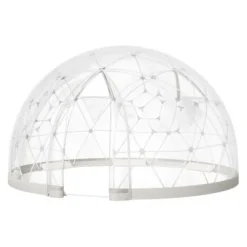 Havekuppel til haven, 360x220 cm, Hvid, PVC