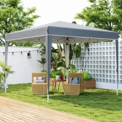 Havepavillon Kane 3 × 3 m, lysegrå