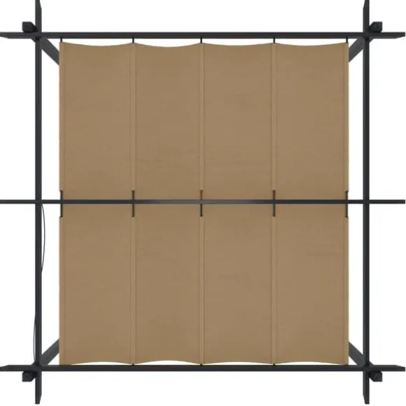 Havepavillon med sammenrulleligt tag 3x3 m gråbrun - Havepavillon - Havepavilloner - Home & Living