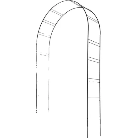 Havepergola, Metalstruktur, Støtter Klatreplanter,sort