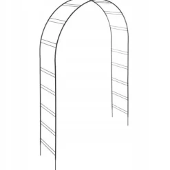 Havepergola, Metalstruktur, Støtter Klatreplanter,sort