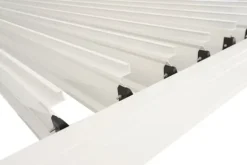 Havepergola 3x4 m med JUSTERBART ALUMINIUMSTAG, hvid, til TERRASSE, stærk