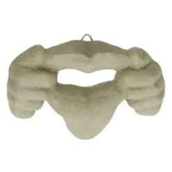 Havepynt, Træansigtsdekoration, 8.5x12.5x2 cm, Beige