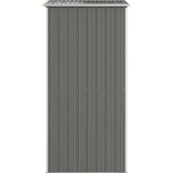 Haveskur i galvaniseret stål - Rummelig opbevaring | Farve: Lysegrå | Størrelse: 192x108x223 cm