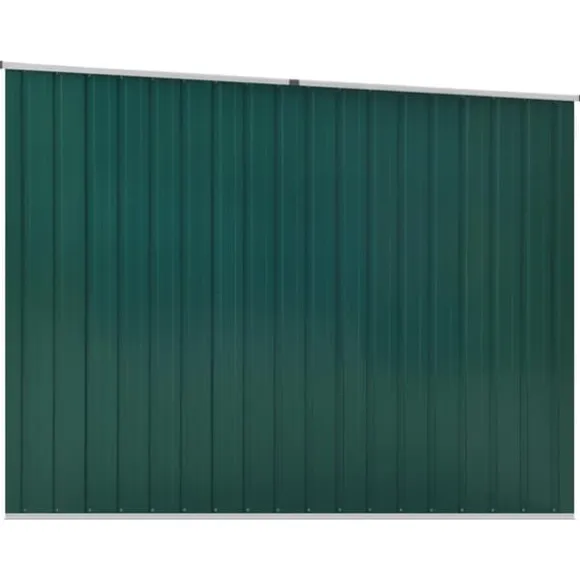 Haveskur i galvaniseret stål til opbevaring | L: 195 cm | B: 198 cm | H: 159 cm | Farve: Grøn