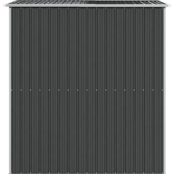 Haveskur i galvaniseret stål - Rummelig opbevaringsløsning | Farve: Antracitgrå | Størrelse: 192x191x223 cm