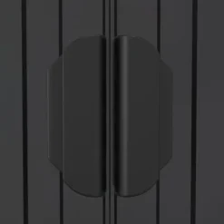 Haveskur i galvaniseret stål - Rummelig opbevaring | Farve: Antracitgrå | Størrelse: 192x102x223 cm
