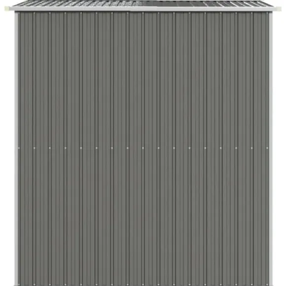 Haveskur i galvaniseret stål - Rummelig opbevaringsløsning | Farve: Lysegrå | Størrelse: 192x191x223 cm