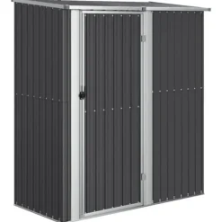Haveskur i galvaniseret stål - Udendørs opbevaring | Farve: Antracitgrå | Størrelse: 180,5x97x209,5 cm