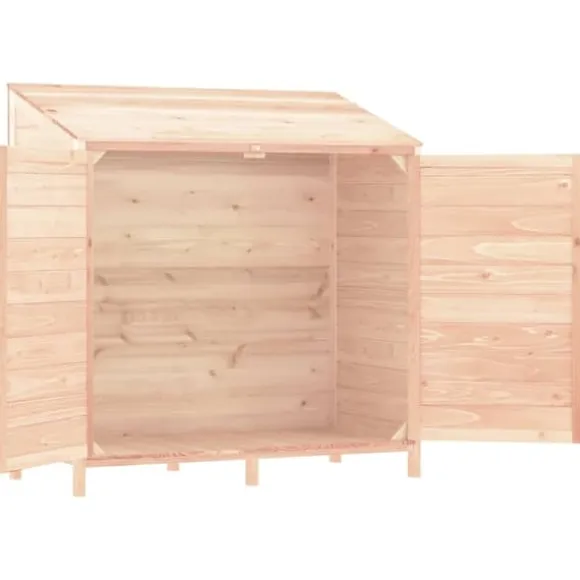 Haveskur i massivt grantræ - Opbevaring til haven | Størrelse: 102x52x112 cm