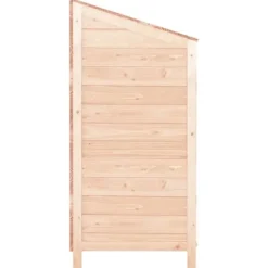 Haveskur i massivt grantræ - Opbevaring til haven | Størrelse: 102x52x112 cm