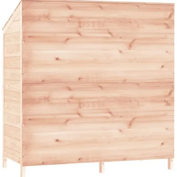 Haveskur i massivt grantræ - Opbevaring til haven | Størrelse: 102x52x112 cm
