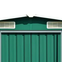 Haveskur 257x990x181 cm galvaniseret stål grøn - Haveskur - Haveskure - Home & Living