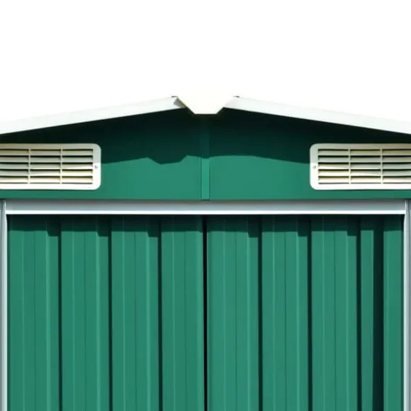Haveskur 257x990x181 cm galvaniseret stål grøn - Haveskur - Haveskure - Home & Living