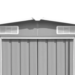 Haveskur 257x990x181 cm galvaniseret stål grå - Haveskur - Haveskure - Home & Living