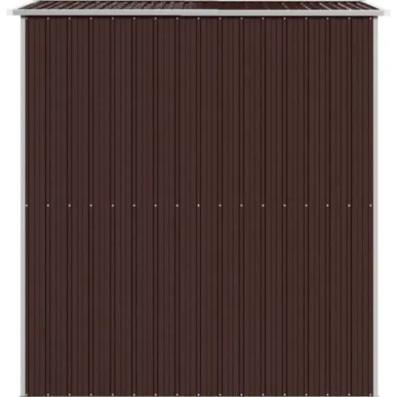 Haveskur 192x191x223 cm galvaniseret stål mørkebrun - Haveskur - Haveskure - Home & Living