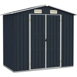 Haveskur 205x129x183 cm galvaniseret stål antracitgrå - Haveskur - Haveskure - Home & Living