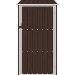 Haveskur 87x98x159 cm galvaniseret stål brun - Haveskur - Haveskure - Home & Living