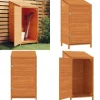 Haveskur 55x52x112 cm massivt grantræ brun - Haveskur - Haveskure - Home & Living