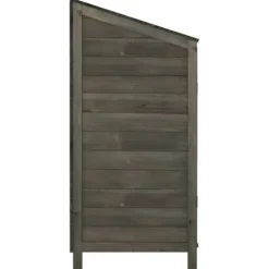 Haveskur 102x52x112 cm massivt grantræ antracitgrå - Haveskur - Haveskure - Home & Living