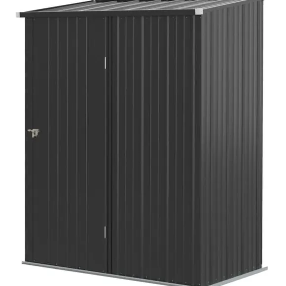 Haveskur, 161,5x94,5x196 cm, Sort