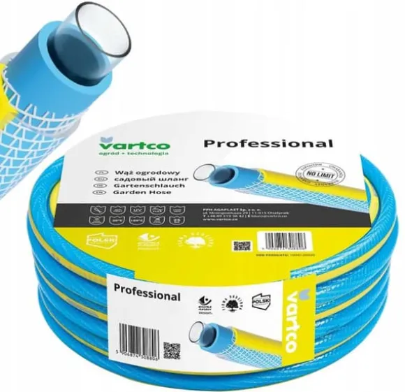 HAVESLANG TIL VAND 3/4"" 50M PROFESSIONEL 4-LAGS VARTCO