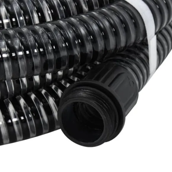 Haveslanger - Living sugeslange med messingkoblinger 1,1" 20 m PVC sort