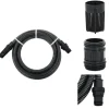 Haveslanger - Living sugeslange med messingkoblinger 1" 10 m PVC sort