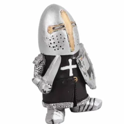 Havestatue Ridder Dværgvagt Rustning Miniature Ridderskulptur til Haveindretning