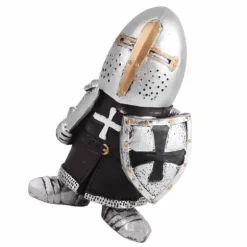 Havestatue Ridder Dværgvagt Rustning Miniature Ridderskulptur til Haveindretning