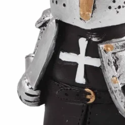 Havestatue Ridder Dværgvagt Rustning Miniature Ridderskulptur til Haveindretning