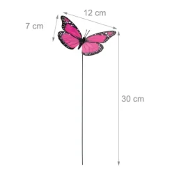Havesætpynt, Sommerfugl Dekorative Pinde, 30 cm, Flerfarvet