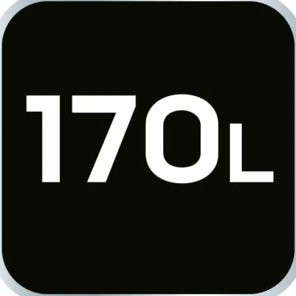 Havetaske 170 liter, lange håndtag, foldbar, 180 g/m2