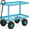 Havetransportvogn, 2 niveauer, lavet af mesh, op til 150 kg