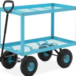 Havetransportvogn, 2 niveauer, lavet af mesh, op til 150 kg