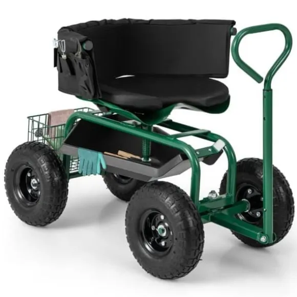 Havetrillebør Scooter, 35,5x24x23,5-27cm, Rød, Sort