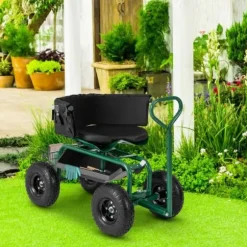 Havetrillebør Scooter, 35,5x24x23,5-27cm, Rød, Sort
