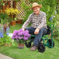Havetrillebør Scooter, 35,5x24x23,5-27cm, Rød, Sort