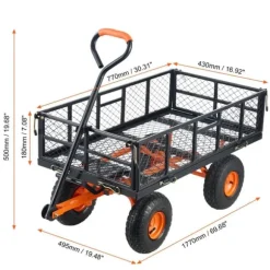 Havevogn, Robust Kapacitet, Alsidigt Design,400lbs