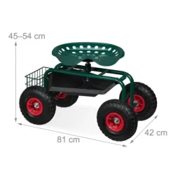 Havevogn, 45-54x42x81 cm, Kodustaar